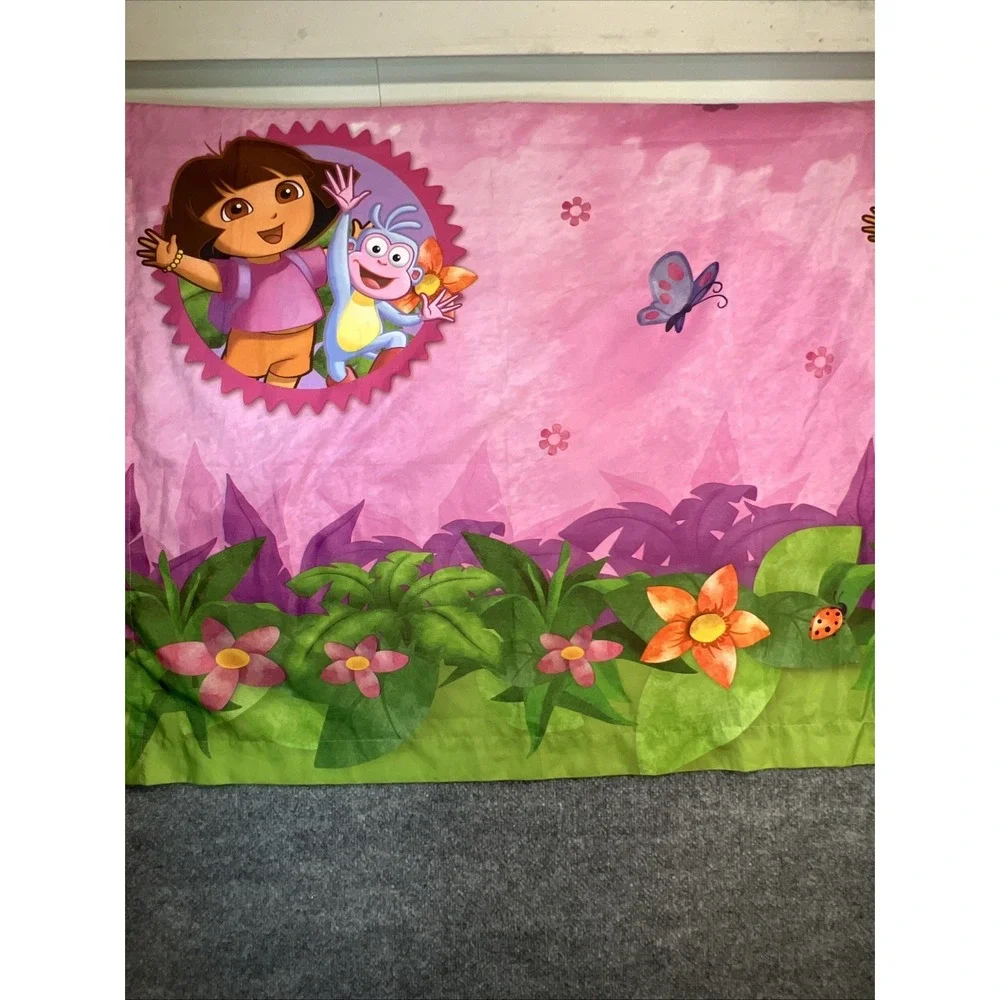 VTG 2012 Nickelodeon Dora the Explorer Curtains Lot of 4 Panels (2 Pairs) 42x84